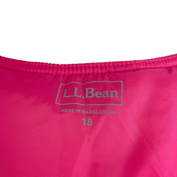 LLBean Kids Cold Buster Snow Bibs Pink Overalls Zip Front Insulated SIZE 18 - Picture 7 of 13